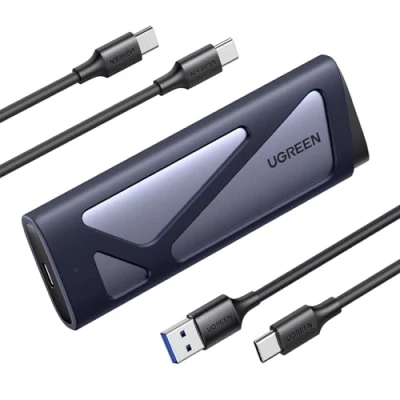 Bild av UGREEN M2 SSD kabinett, NVME SATA M.2 kabinett USB 3.2 GEN 2 10Gbps, för M Key och B&amp;M Key, kompatibelt med 970 EVO PLUS, 760P etc