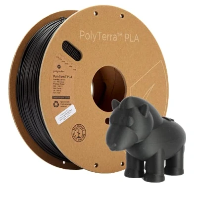 Bild av Polymaker PolyTerra PLA Charcoal Black 1.75mm 1kg