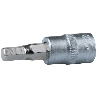 Bild av KS TOOLS 911.1439 Clé à douille DIN3120, ISO1174, DIN7422 6,0 Acier chrome vanadium héxagonal intérieur moleté