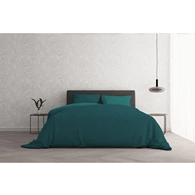 Bild av Italian Bed Linen Påslakan Naturfärg, Bomull, Olja Grön/Grön Flaska, Dubbel