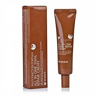 Bild av [Mizon] Fuktkräm med Snigelslemsextrakt (35 ml) Intensiv återfuktning, Anti aging, Hudåterställning, Snabb absorption, Koreansk kosmetika (All in One Snail Repair Cream)