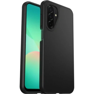 Bild av OtterBox Sleek Series skal för Samsung Galaxy A26 5G, stöttåligt, fallsäkert, supertunt, skyddande tunt skal, testad till militärstandard, Svart, Utan retailförpackning
