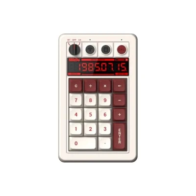 Bild av 8BitDo Retro 18 Mechanical Numpad, Supports Calculator Mode, Bluetooth/2.4G/Wired Numpad for Windows and Android Fami Edition