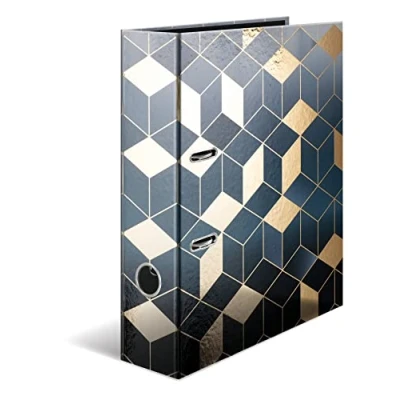 Bild av Herma spak Arch File Mode &amp; Stil med kubermotiv, A4, 70 mm rygg, inre tryck, 1 mapp