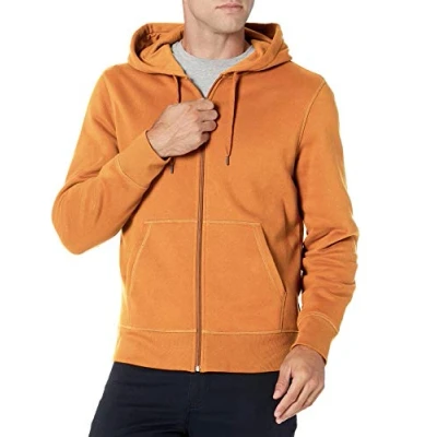 Bild av Amazon Essentials Men&#039;s Fleecetröja med hel dragkedja (finns i Big &amp; Tall), Muskotnöt, XXL