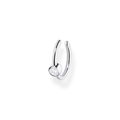 Bild av Thomas Sabo boucle d&#039;oreille unique pierre blanche argent sterling 925 EC0018 051 14