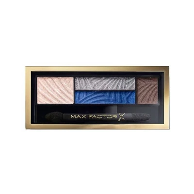 Bild av Max Factor Smokey Eye Drama Kit Azure Allure 06 ögonskuggspalett med 4 neutrala och blå toner matt skimrande finish Smickrar bruna ögon