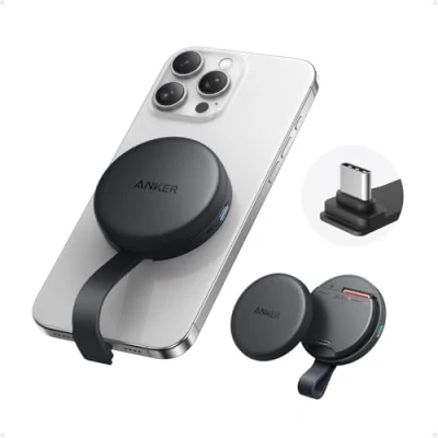 Bild av Anker MagGo USB C adapter Magnetisk SD minneskortläsare för 15 serien och mer, med kabel, 2 TF kort, 312 MB/s dataöverföring