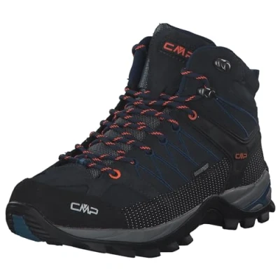 Bild av CMP Rigel Mid Trekking Shoe Wp herr vandringsskor, B blå blixt orange, 47 EU