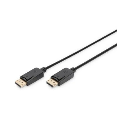 Bild av DIGITUS DisplayPort kabel Full HD 1080p/60Hz 15m med lås Kompatibel PC, bildskärm, spelgrafikkort