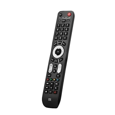 Bild av One For All Evolve 4 Universal fjärrkontroll driver enheter (TV Freeview Blu ray och ljud) fungerar med alla märken svart URC7145