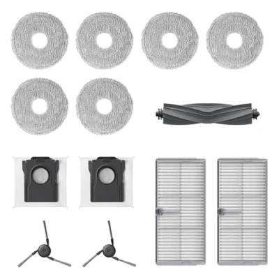 Bild av Dreame X40 Ultra och Complete robot tillbehörssats Inkluderar 6x moppdukar (3 par), 2x filter, dammpåsar, sidoborstar, 1x huvudborste