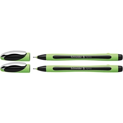 Bild av Schneider Xpress fineliner (bläck dokumentäkta, linjebredd 0,8 mm, tillverkad i Tyskland) set om 2, svart