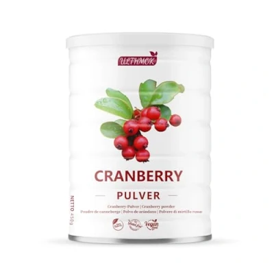 Bild av ULTHMOK Premium Cranberry Powder 450g Atomiserad safttorkning, 100% naturliga vilda tranbär, utan tillsatser, ingen tillsatt socker