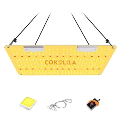 Bild av COKOLILA Fullspektrum 2 000 W LED odling, vattentät växtlampa med 44 st SMD lysdioder, IR odlingsljus för 3 x fot inomhus växande tält frön knopp växt grönsaker och blomma