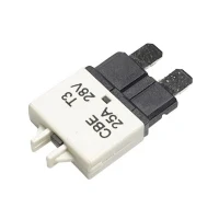 Bild av Hansor Circuit Breaker Standard, typ 3, manuell återställning, 25A CBE3 Series Standard Flat Fuse 25 A White 1 st