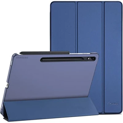 Bild av ProCase fodral för Galaxy Tab S7 FE 2021/Tab S8 Plus 2022/Tab 2020 12,4 tum skal, ultralätt skyddande S8+2022/S7 2021/S7+2020, marinblå