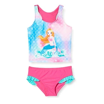 Bild av Playshoes UV skydd för flickor, bikini baddräkt, badkläder, Sjöjungfru, 134 140