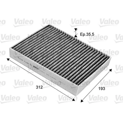 Bild av VALEO CLIMFILTER PROTECT 715704 Filtre d&#039;habitacle à charbon actif 278 218 43 PORSCHE: Cayenne, VOLKSWAGEN: Touareg II