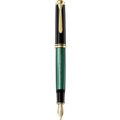 Bild av Pelikan Souveran M800 reservoarpenna extra fin, svart/grön (995670) av