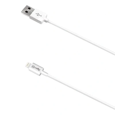 Bild av Celly Data Cable USBIP52M Câble de recharge USB blanc Sync iPhone 5/5S/5C