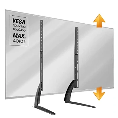 Bild av RICOO TV stativ universella fästen skärmhållare FS502 höjdjusterbart för 3065 tum till 40 kg, max. VESA 800 x 400, platt böjt