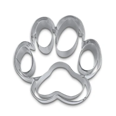Bild av Staedter Prägling Dog Paw Cookie Cutter, Rostfritt stål, Silver, 30 x cm