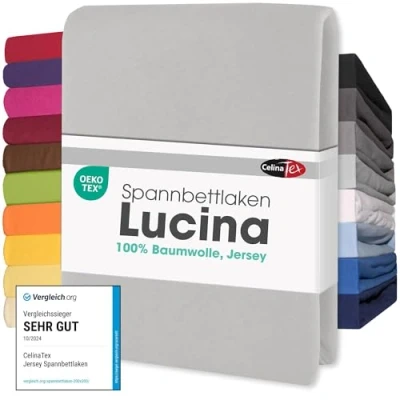 Bild av CelinaTex Lucina Topper spännlakan 200 x 220 silver grå bomull
