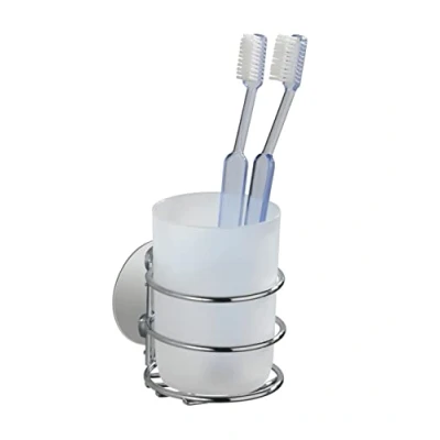 Bild av WENKO 18779100 Turbo Loc® tandborsttumlare fixering utan borrning, stål, 7,5 x 10 9 cm, krom
