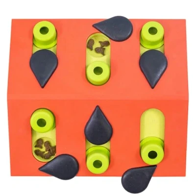 Bild av Nina Ottosson av Petstages Melon Madness Puzzle &amp; Play Aktivitetsspel kattgodispussel rosa