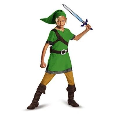 Bild av The Legend of Zelda DISK85718K Classic Kids Nintendo Link kostym, enfärgad, M