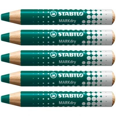 Bild av Whiteboard och blädderblock Stabilo MarKdry 5 pack grön