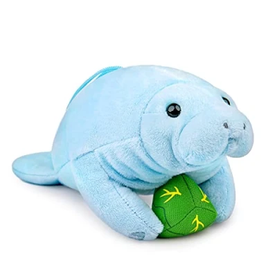 Bild av lilizzhoumax sjöko plyschdjur 18 cm (7 tum), simulerade djur, plyschdjur, Kawaii sjöko, gosedjur, realistisk plyschleksak för vilda gåva till vänner och barn