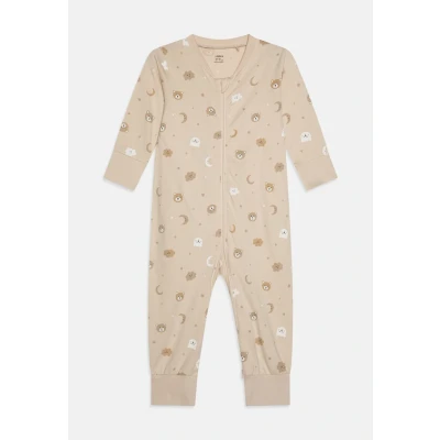 Bild av Lindex BEAR AT BACK Unisex Nattdräkt för barn, Storlek: 62, Light beige