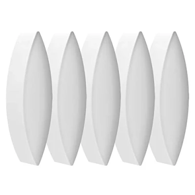 Bild av stonylab Magnetisk omrörare, 50 mm laboratoriekomrörare set PTFE belagda magnetiska omrörningsstänger vit olivform, 5 st