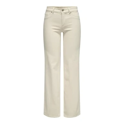 Bild av Onlblush Mid Straight DNM Dot Noos, ecru, (L) W x 34L