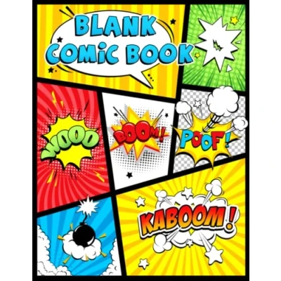 Bild av Blank Comic Book: Draw Your own Comics And Create The Best Stories. Panels for Drawing. Templates Comics.