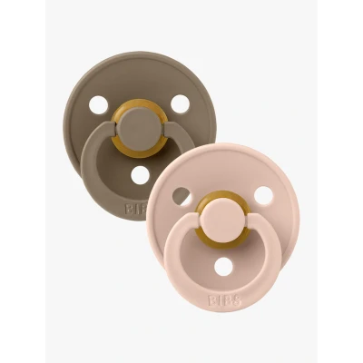 Bild av BIBS Colour Napp 2 pack Latex Stl 1 Rund, Dark Oak/Blush