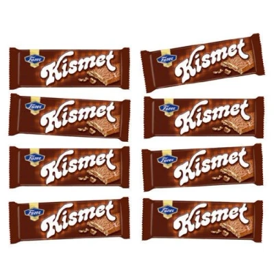 Bild av Kismet mjölkchokladkakor krispigt våffel och nougatmjölk från Finland av Karl Fazer [Paket med 16]