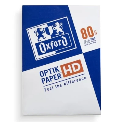 Bild av Oxford, A4 folio, 80 gr, vitt multifunktionspapper, laser eller bläckstråleskrivare, 1 pack, 500 ark