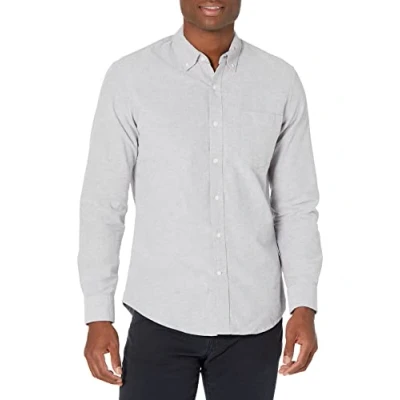 Bild av Amazon Essentials Herr Slim Fit långärmad ficka Oxford skjorta, grå, X Large