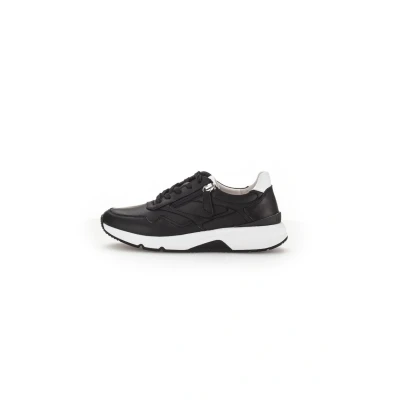 Bild av Gabor Comfort Rollingsoft Sneakers, Storlek: 38.5, Schwarz Skinn och textil