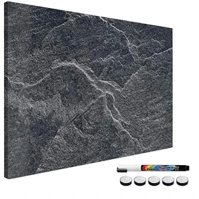 Bild av Navaris Magnettavla magnetisk pinnvägg memoboard för märkning 90 x 60 cm anteckningstavla olika Designs tavlan tvättbart med magnetstift