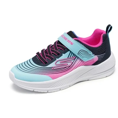 Bild av Skechers Microspec Advance, gymnastikskor för flickor och flickor, Lila vatten, 12 Little Kid