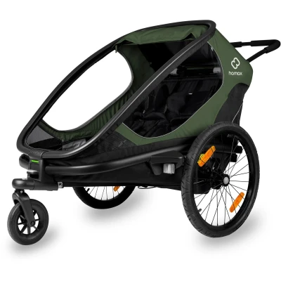 Bild av Hamax Outback Cykelvagn inkl. Förvaringsöverdrag, Green/Black