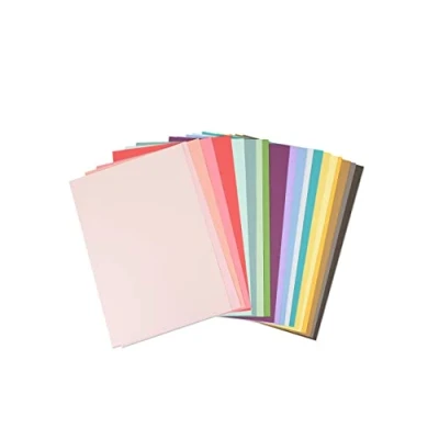 Bild av Sizzix Surfacez Cardstock Lakan, 80 Pk, 20 papper för korttillverkning, scrapbooking och hantverksprojekt, flerfärgad, 29,7 x 20,96 2,29 cm
