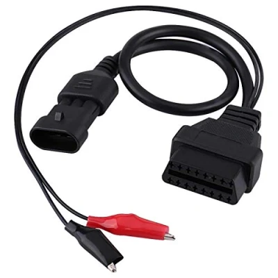 Bild av EBTOOLS Diagnostic Cable, 3 Pin to 16 OBD2 Adapter Connector Cable for Fiat Alfa Lancia OBD II Engine System Tools