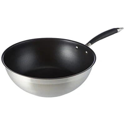 Bild av Amazon Basics Wokpanna, 28 cm (11 tum), svart