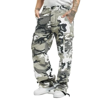 Bild av Brandit PURE Vintage Cargobyxor, Storlek: 4XL, Snowcamo