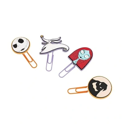 Bild av Grupo Erik The Nightmare Before Christmas Pack Of 4 Paper Clips With Topper Cute Bookmarks Coloured Funny Bookmark Gifts
